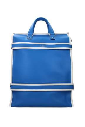Valentino Garavani Travel Bags Men Leather Blue