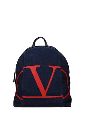 Valentino Garavani Backpack and bumbags Men Fabric  Blue Red