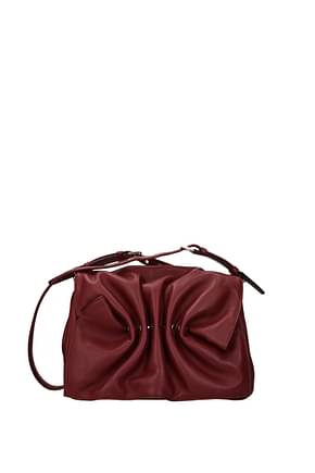 Valentino Garavani Crossbody Bag Women Leather Red Ruby