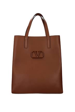 Valentino Garavani Handbags Men Leather Brown