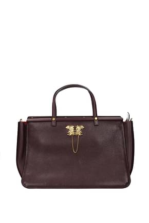Valentino Garavani Handbags Women Leather Violet Ruby