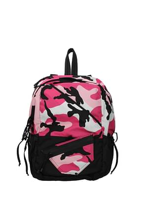Valentino Garavani Backpack and bumbags Men Fabric  Pink Black