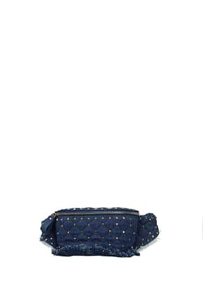 Valentino Garavani Backpacks and bumbags Women Fabric  Blue Denim