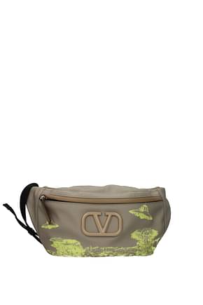 Valentino Garavani Backpack and bumbags Men Fabric  Beige