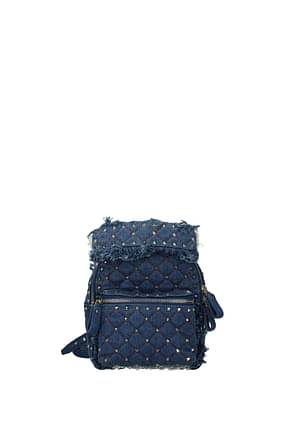 Valentino Garavani Backpacks and bumbags Women Fabric  Blue Denim