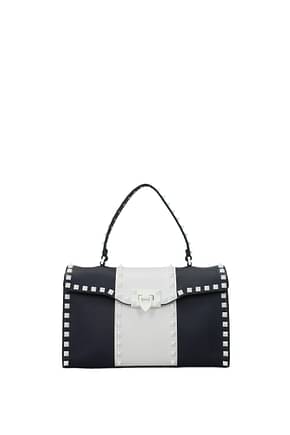 Valentino Garavani Handbags Women Leather Blue White