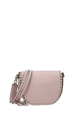 Valentino Garavani Crossbody Bag Women Leather Pink Soft Pink