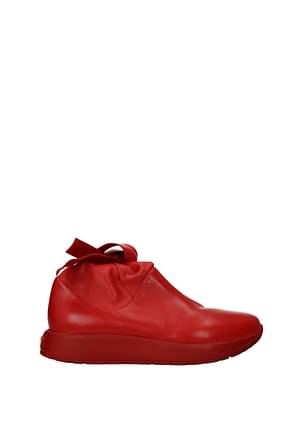 Valentino Garavani Boots Men Leather Red Bright Red
