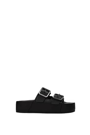 Balenciaga Slippers and clogs Women Leather Black