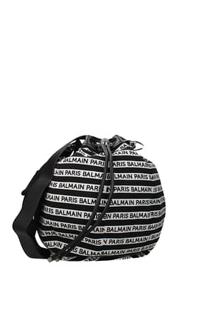 Balmain Crossbody Bag Women Fabric  Black