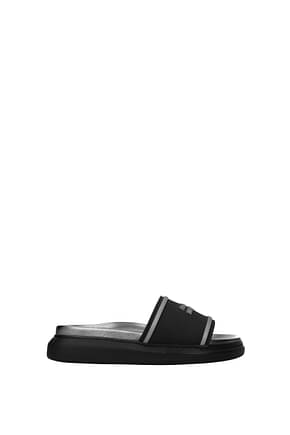 Alexander McQueen Slippers and clogs Women Rubber Black Silver