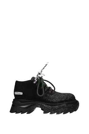 Off-White Ankle Boot chuncky Men Suede Black Grey