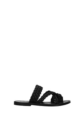 Saint Laurent Slippers and clogs Women Leather Black