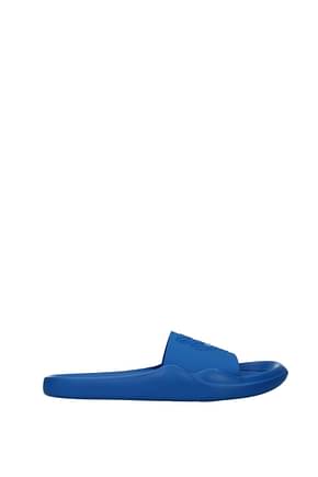 Kenzo Slippers and clogs Men Rubber Blue Cyan
