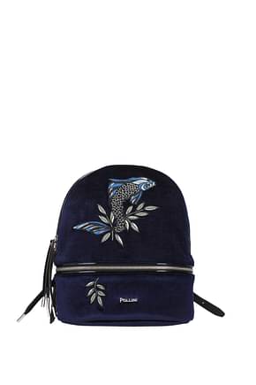 Pollini Backpacks and bumbags Women Velvet Blue