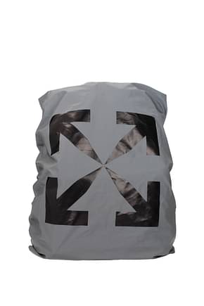 Off-White Idee regalo backpack cover Uomo Altre Fibre Argento