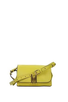 Moschino Crossbody Bag Women Leather Yellow Lemon