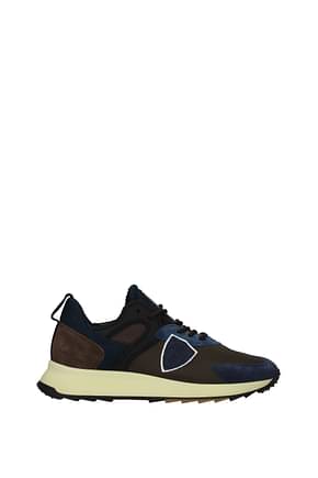 Philippe Model Sneakers royale Men Fabric  Brown Blue