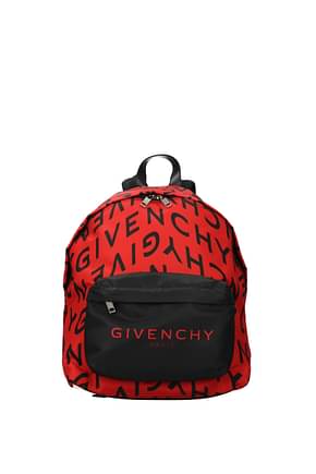 Givenchy 背包和腰包 urban 男士 布料 红色 黑色