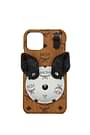 MCM iPhone cover iphone 11 pro Men Leather Brown White