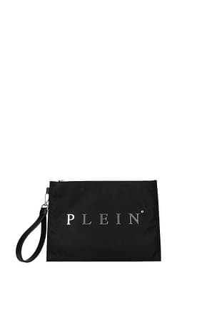 Philipp Plein Pochette Homme Tissu Noir
