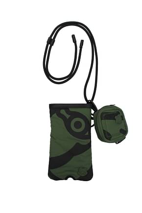 Kenzo Coque pour smartphone airpods case Homme Tissu Vert Camouflage Vert