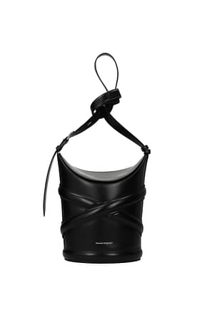 Alexander McQueen Crossbody Bag Women Leather Black