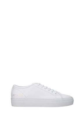 Common Projects 运动鞋 女士 皮革 白色