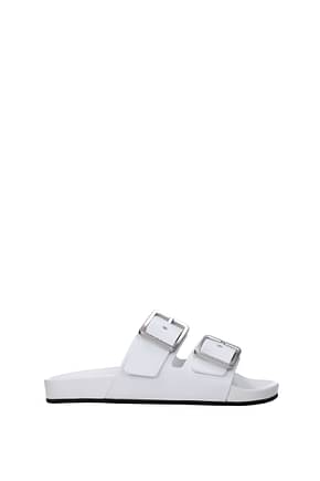 Balenciaga Slippers and clogs Men Leather White