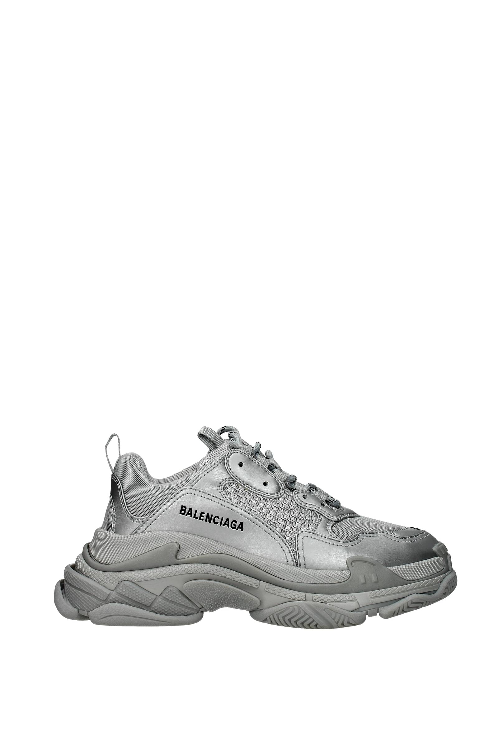 Giày Nam Balenciaga Triple S Sneaker Silver Metallic 536737W2FS281   LUXITY