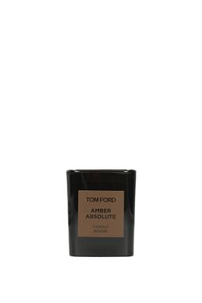 Tom Ford Idee Regalo candle bougie amber absolute Donna Pelle Marrone Nero