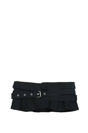 Isabel Marant High-waist belts Women Fabric  Black Black