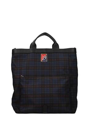 Testoni Backpack and bumbags Men Fabric  Blue Blue
