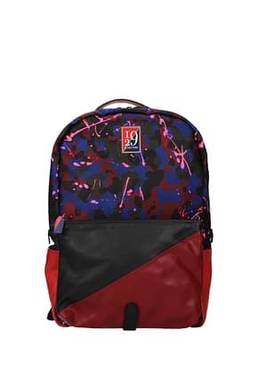 Testoni Backpack and bumbags Men Fabric  Red Black
