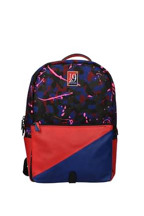 Testoni Backpack and bumbags Men Fabric  Red Blue