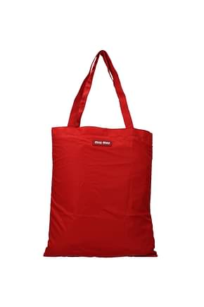 Miu Miu Shoulder bags Women Fabric  Red