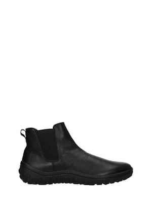 Car Shoe Ankle Boot Men Leather Black