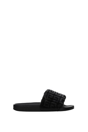 Givenchy Slippers and clogs Men Fur  Black