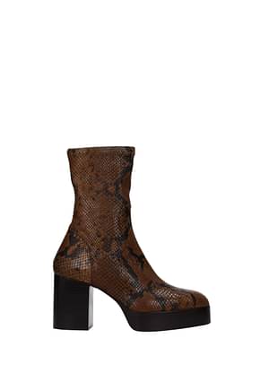 Chloé Ankle boots Women Leather Brown Tan