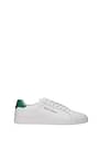 Palm Angels Sneakers Men Leather White Green