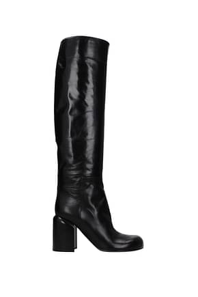 Jil Sander Boots Women Leather Black