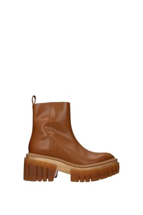 Stella McCartney Ankle boots Women Eco Leather Brown Leather