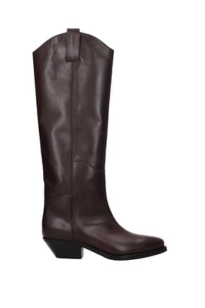 P.A.R.O.S.H. Boots Women Leather Brown