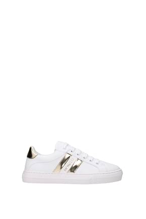 Moncler Sneakers ariel Donna Pelle Bianco Platino