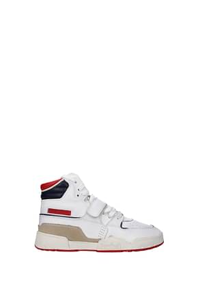 Isabel Marant Sneakers Donna Pelle Bianco Blu Scuro