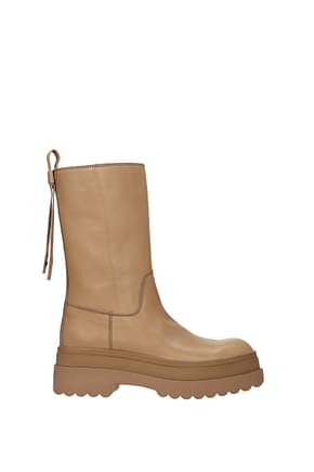 Red Valentino Ankle boots Women Leather Beige