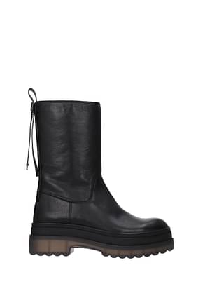 Red Valentino Ankle boots Women Leather Black