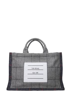Thom Browne Handbags Men Fabric  Gray