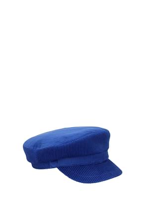 Borbonese Hats Women Cotton Blue