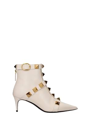 Valentino Garavani Ankle boots Women Leather Beige